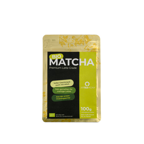 Bio Matcha Latte · Cremig & Nie Bitter · Für 40 Lattes · 100 g