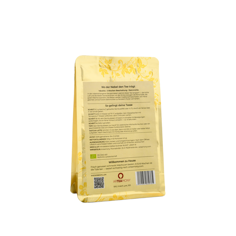 
Bio Matcha · Sanft & Ohne Bitterkeit · First Flush · Ceremonial Grade · 100 g Bild 13