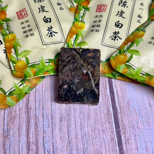 White Pu-erh with Mandarin, from Fujian