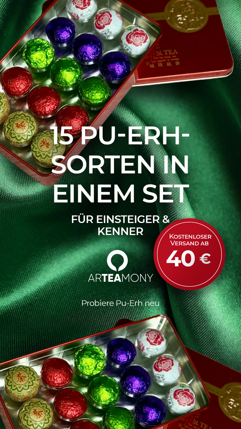Das Pu-Erh-Probierset ist der beste Weg, um zu verstehen, wie vielfältig Pu-Erh sein kann.