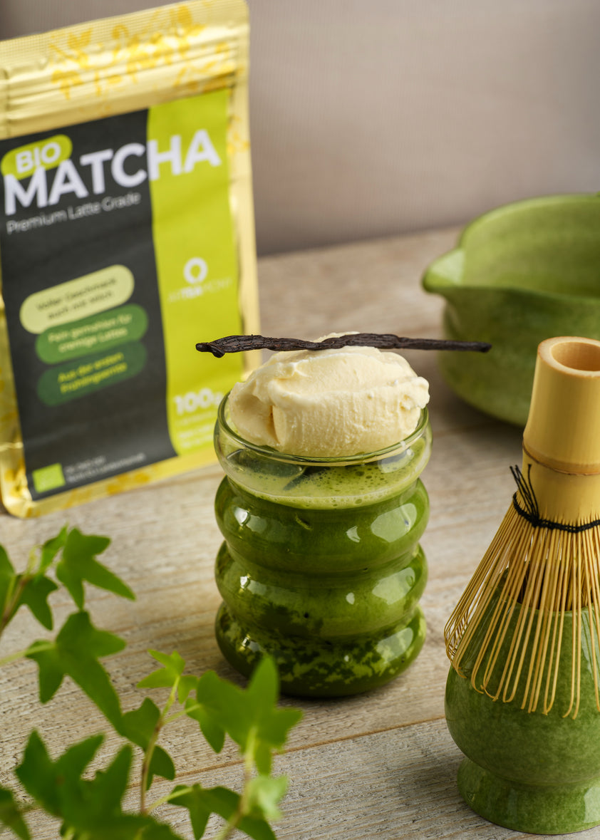 Dein cremiger Matcha Latte — in unter einer Minute