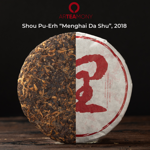 Shou Pu-erh Tea "Menghai Da Shu", 2018, from Yunnan
