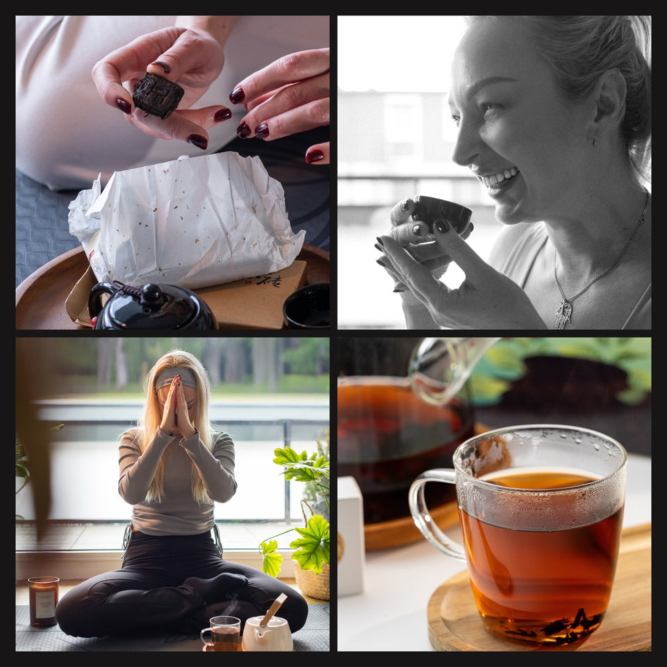 Pu-Erh Lifestyle: Teeritual mit gepresstem Pu-Erh, Aufguss und Tasse