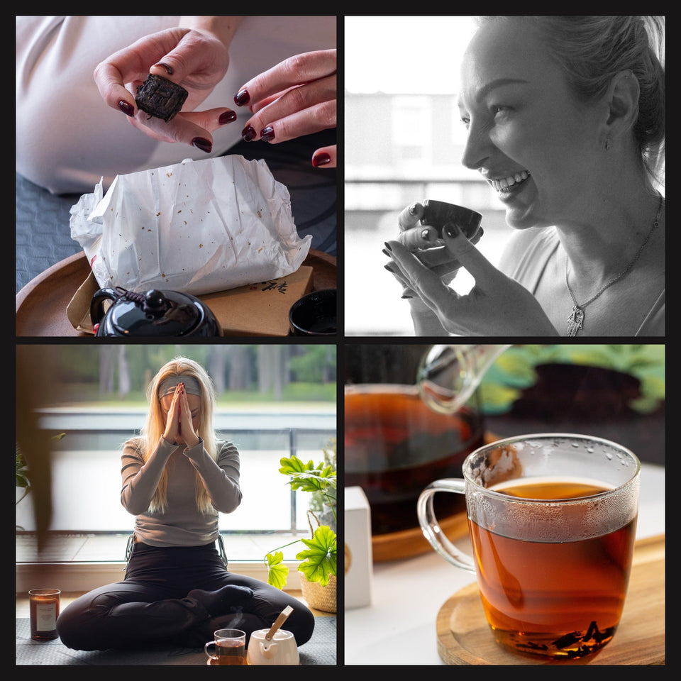 Pu-Erh Lifestyle: Teeritual mit gepresstem Pu-Erh, Aufguss und Tasse