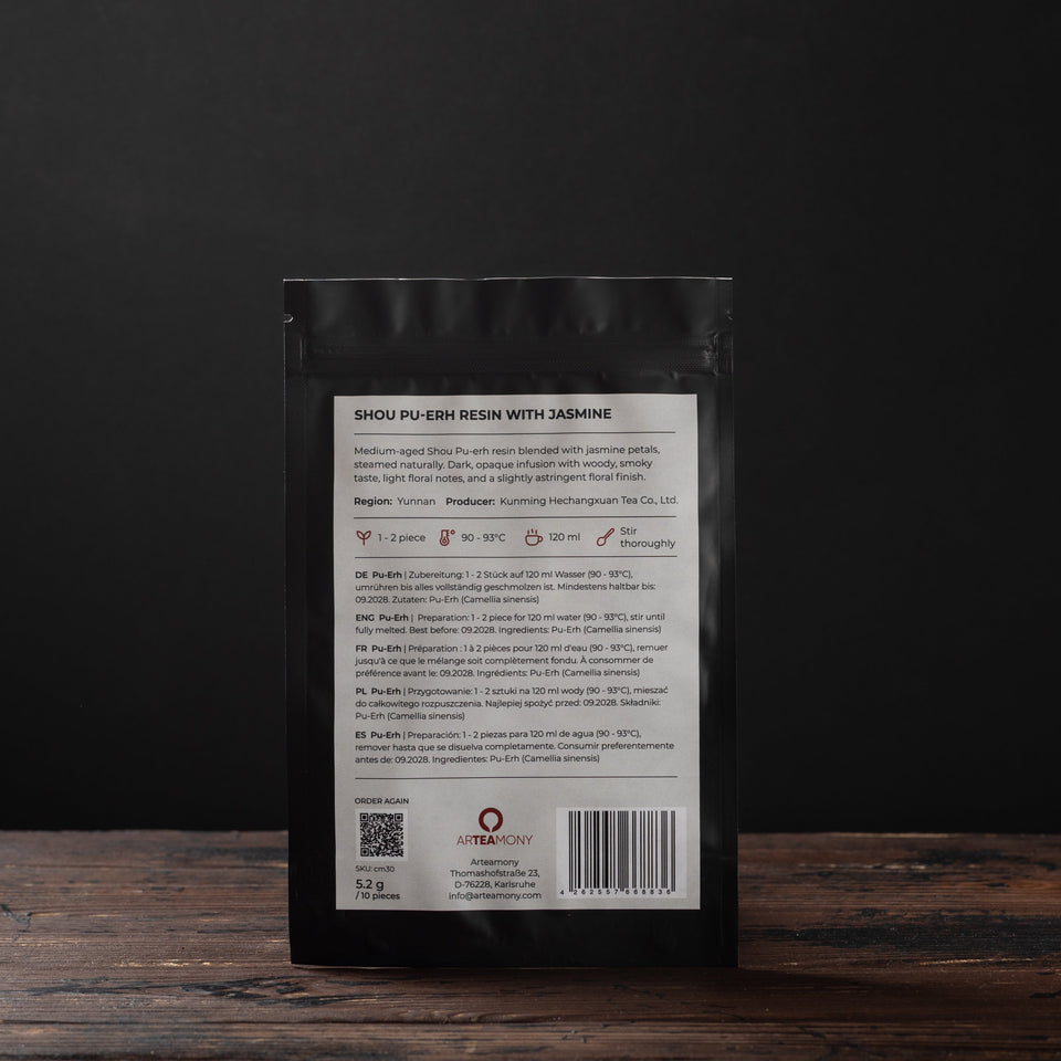 
Shou Pu-Erh Tee-Harz mit Jasmin, aus Yunnan Bild 7