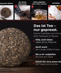 Sheng Pu-erh Tea "Fei Ping", 2020, from Yunnan – Infografik: Das ist Tee, nur gepresst (DE)