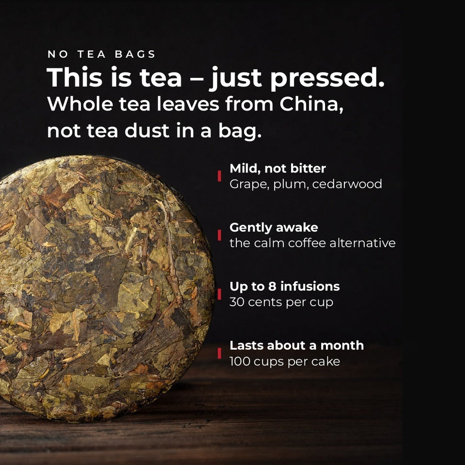 Ban Zhang Golden Liqueur, 2020 – Infographic: This is tea, just pressed (EN)