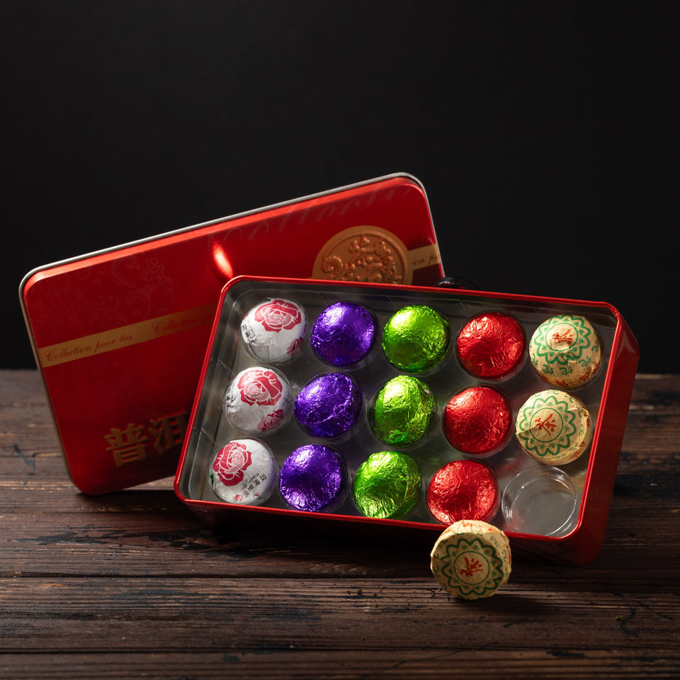 
Набор для дегустации чая Пуэр | 15 мини-бутылок | по 5 г каждая | Урожай 2020 года Изображение 1