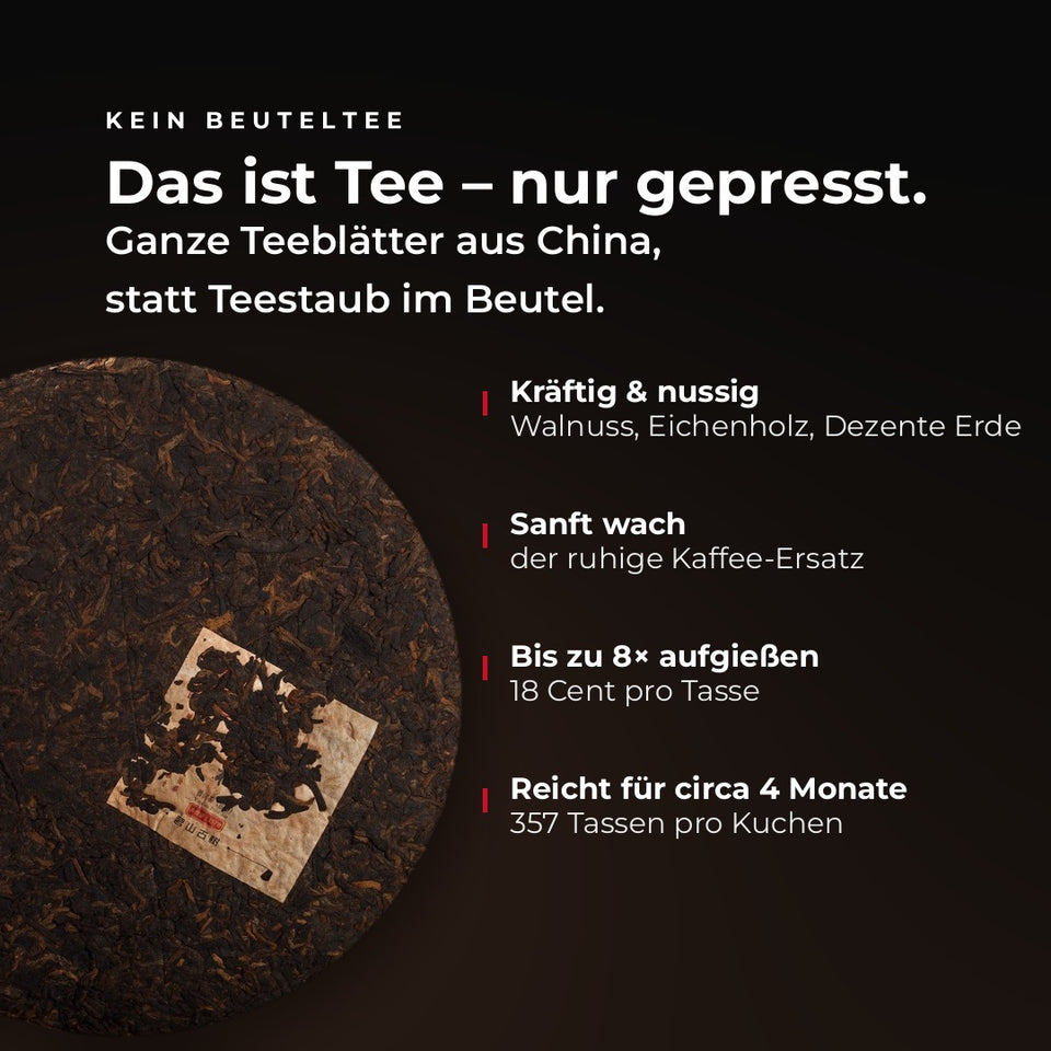 Mengku Big Tree, 2011 – Infografik: Das ist Tee, nur gepresst (DE)