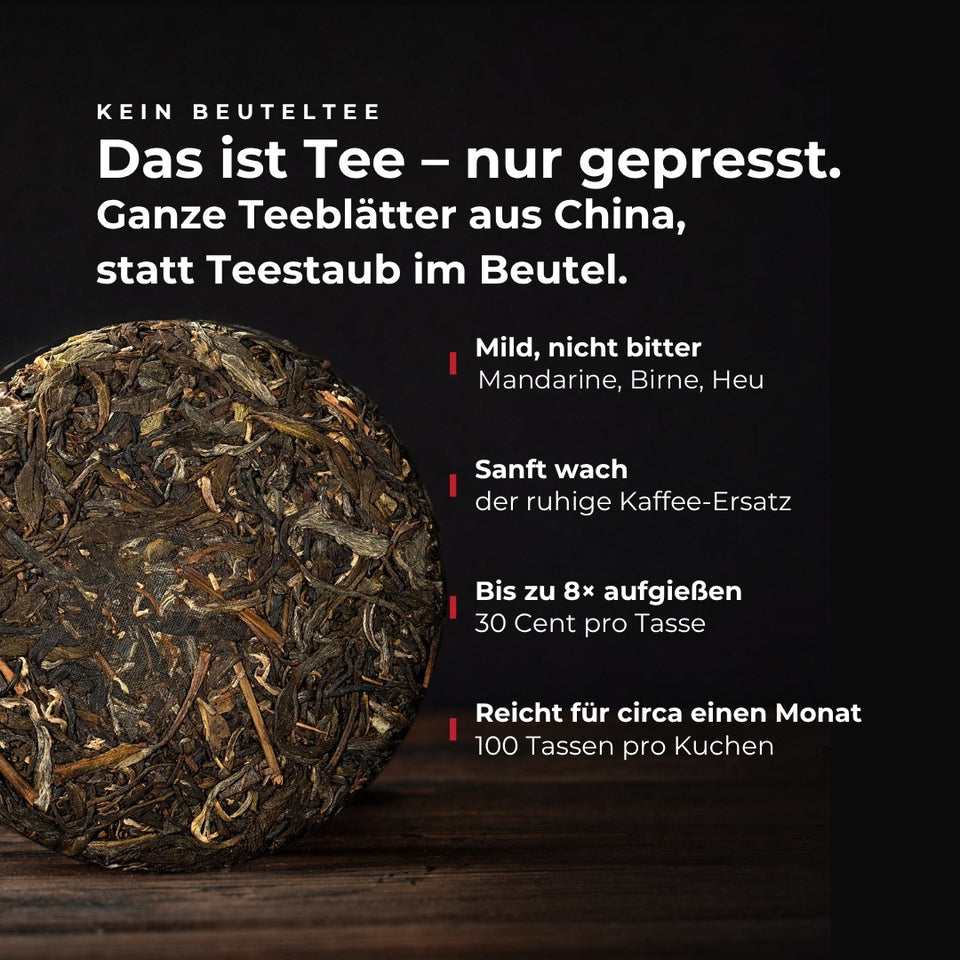 Xi Gui Gu Shu, 2021 – Infografik: Das ist Tee, nur gepresst (DE)