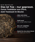 Yi Wu Wan Gong, 2021 – Infografik: Das ist Tee, nur gepresst (DE)